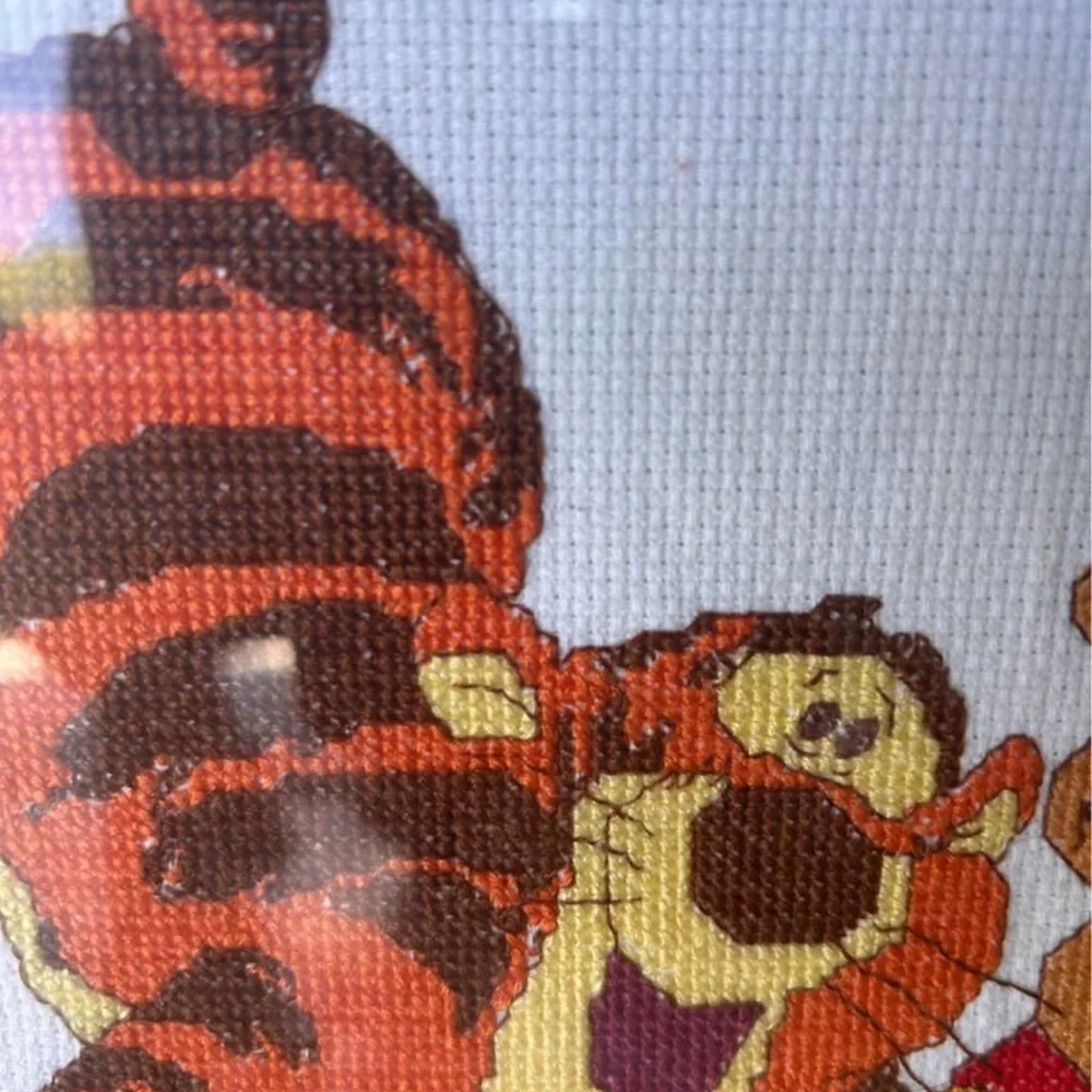 Winnie the Pooh & Tigger Personalized Cotton Tapestry - Red Accent